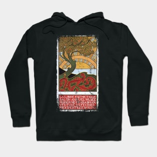 Art Nouveau - Tree Of Life Paul Berthon Alphonse Mucha Vintage Fantasy Hoodie